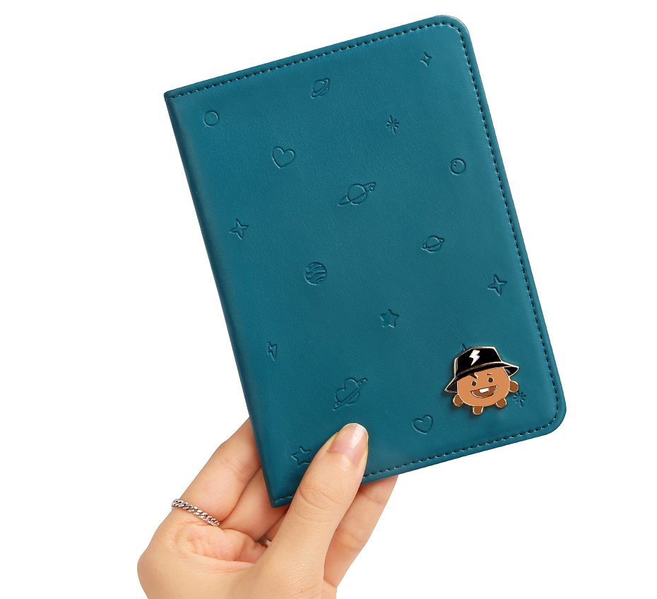 BT21 minini Leather Patch Passport Cover