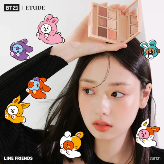 bt21 Etude House Cooky On Top Play Color Eyes -special limited