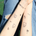 bt21 mini tatoo sticker summer sky