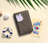 BT21 Leather Patch Card Case