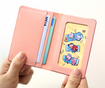 BT21 Leather Patch Card Case