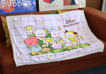 bt21 flower blanket