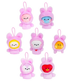 bt21 finger doll keyring