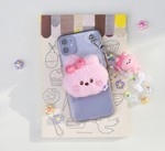 bt21 plush doll phone holder