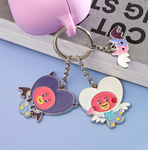 BTS BT21 Official Goods ANGEL & VILLAIN Metal Keyring