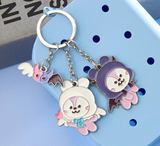 BTS BT21 Official Goods ANGEL & VILLAIN Metal Keyring