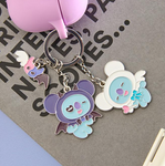 BTS BT21 Official Goods ANGEL & VILLAIN Metal Keyring