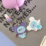 BTS BT21 Official Goods ANGEL & VILLAIN Metal Keyring