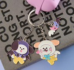 BTS BT21 Official Goods ANGEL & VILLAIN Metal Keyring