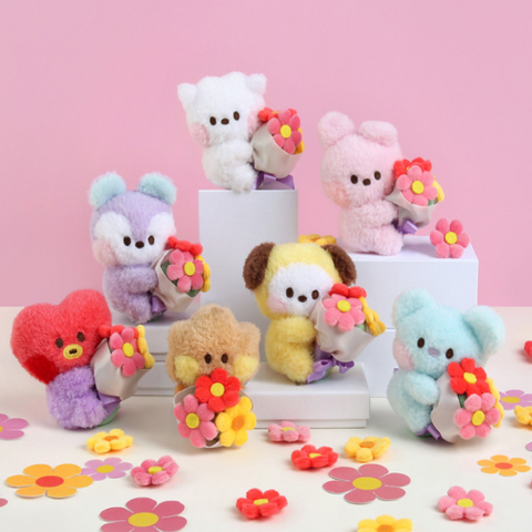 BT21 PLUSH KEYRING BOUQUET Ver