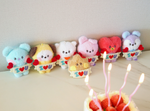 BT21 PLUSH KEYRING ILOVEU Ver