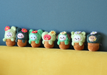 BT21 mini minini GREEN PLUSH KEYRING
