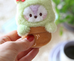 BT21 mini minini GREEN PLUSH KEYRING