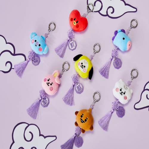 BT21 Cooky Photo Holder with Key Ring Korean Stationery