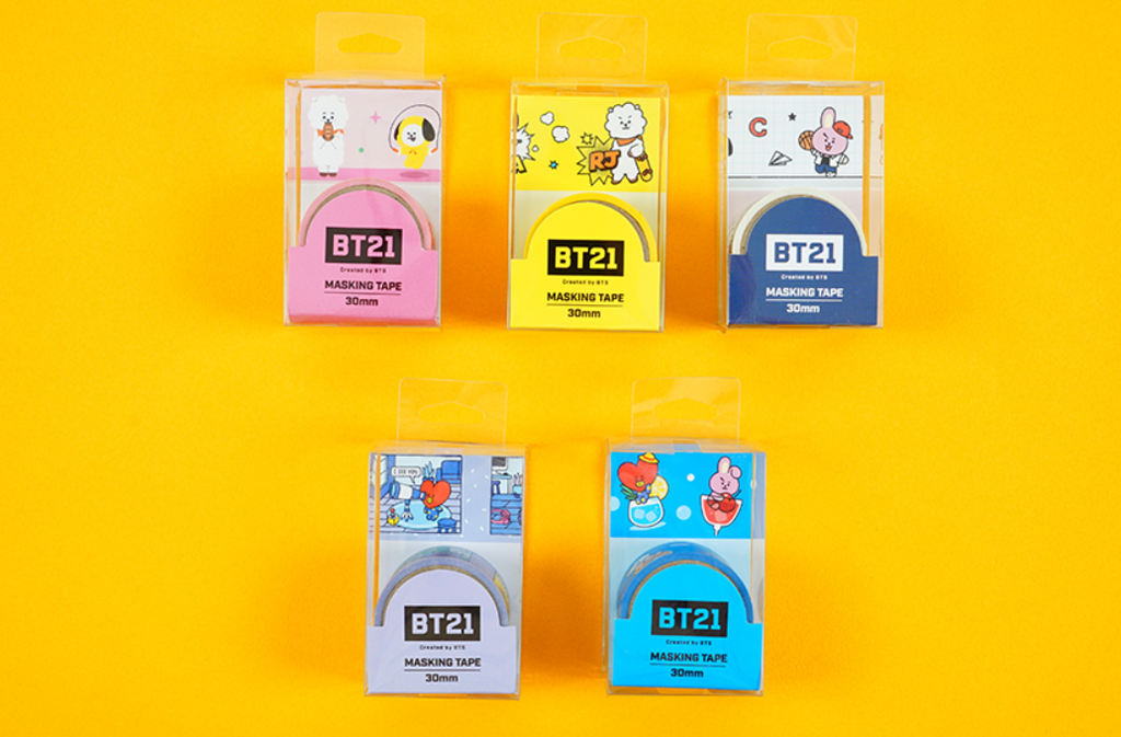 Beecrazee BT21 Assorted Masking Tape Stickers
