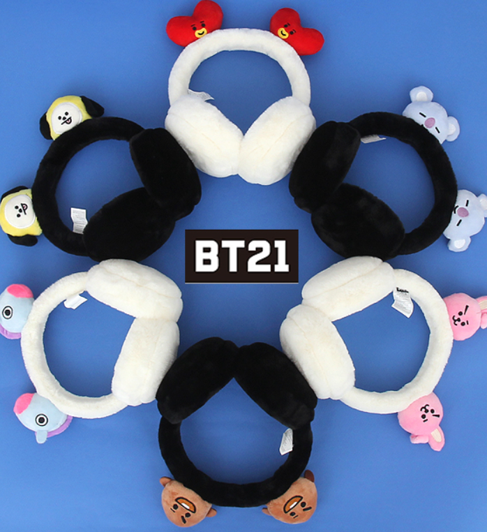 BTS BT21 Official Winter Doll Earmuffs – k-cutiestar