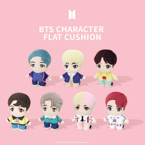 BTS OFFICIAL CHARACTER FLAT DOLL CUSHION -Pop up store House of BTS