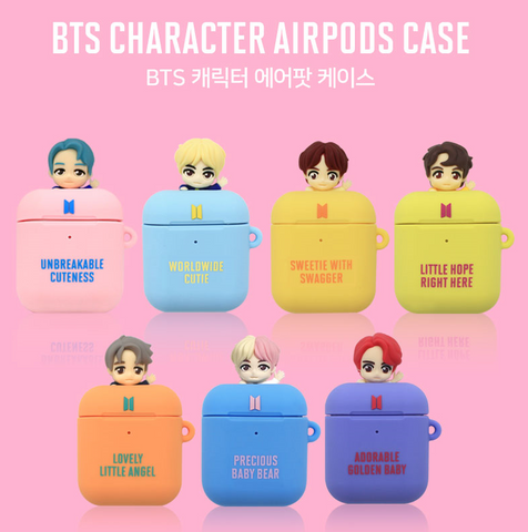 BTS OFFICIAL Characters Figure Aripods Case