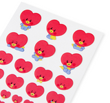 bt21 official paper sticker