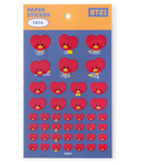 bt21 official paper sticker