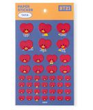 bt21 official paper sticker