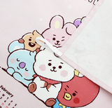 BT21 baby Official Sketch Fabric Calendar