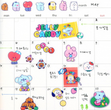 BT21 BABY OFFICIAL JELLY CANDY STICKER