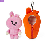 bt21 official green planet plush doll keychain