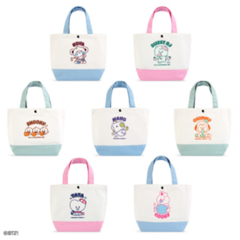 BT21 Official Baby CANVAS Mini Eco Bag Jelly Candy Ver