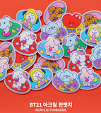 BT21 Jelly Candy Acrylic Pin Badge