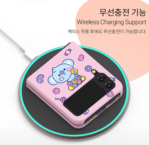 Korean Kakao Friends Official Samsung Phone Case for Samsung Galaxy Z Flip  3 Hard Case