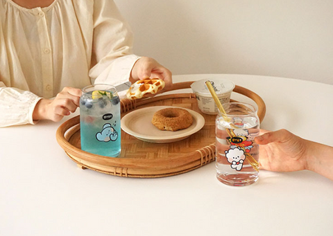 BT21 Cooky Double Wall Glass Cup
