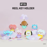 bt21 plush reel key holder