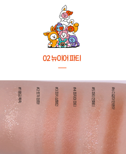 bt21 Etude House Cooky On Top Play Color Eyes -special limited