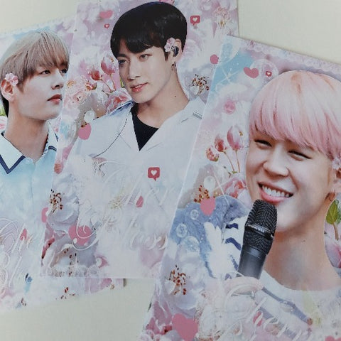 flower postcard set