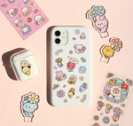 bt21 happy flower hologram sticker