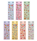 bt21 happy flower hologram sticker