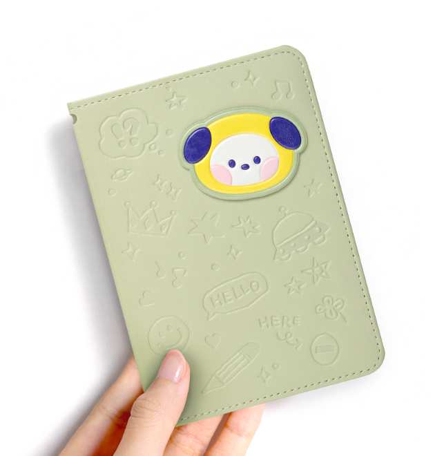 BT21 Minini Leather Patch Mang Long Passport Holder Cover