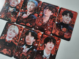 BTS RED&BLACK PHOTOCARD SET